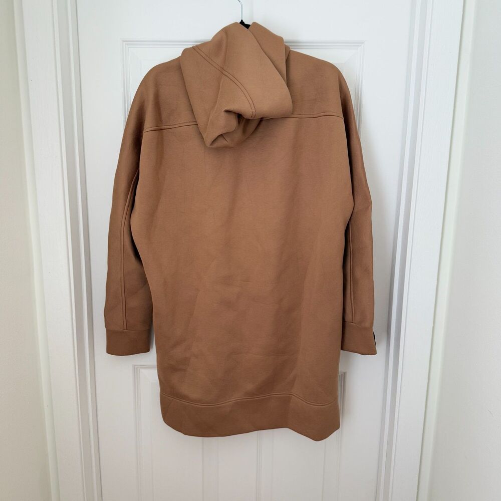 Women COS Hooded Sweatshirt Dress Oversized Fit in Camel Brown Size Medium/Large - Picture 3 of 9